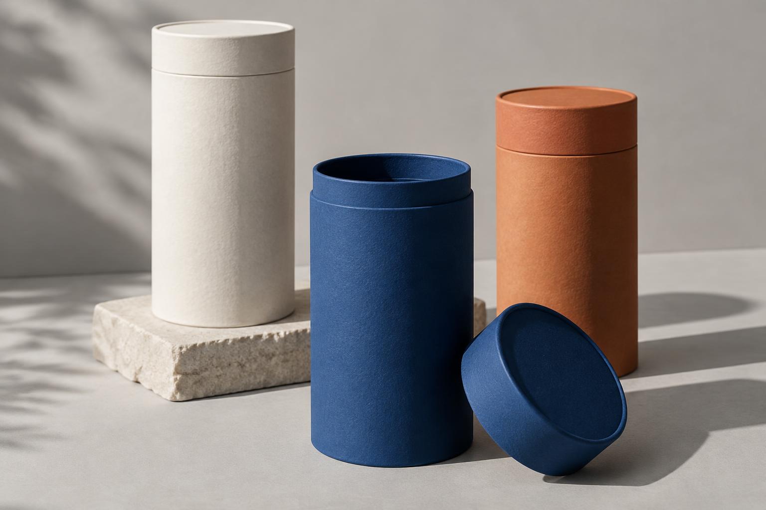 Exemples d’intention de packaging cylindrique personnalisé